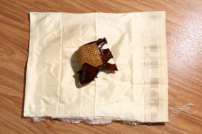 Ivory Blossom – Pure Yeola Paithani (New 315-R-310)