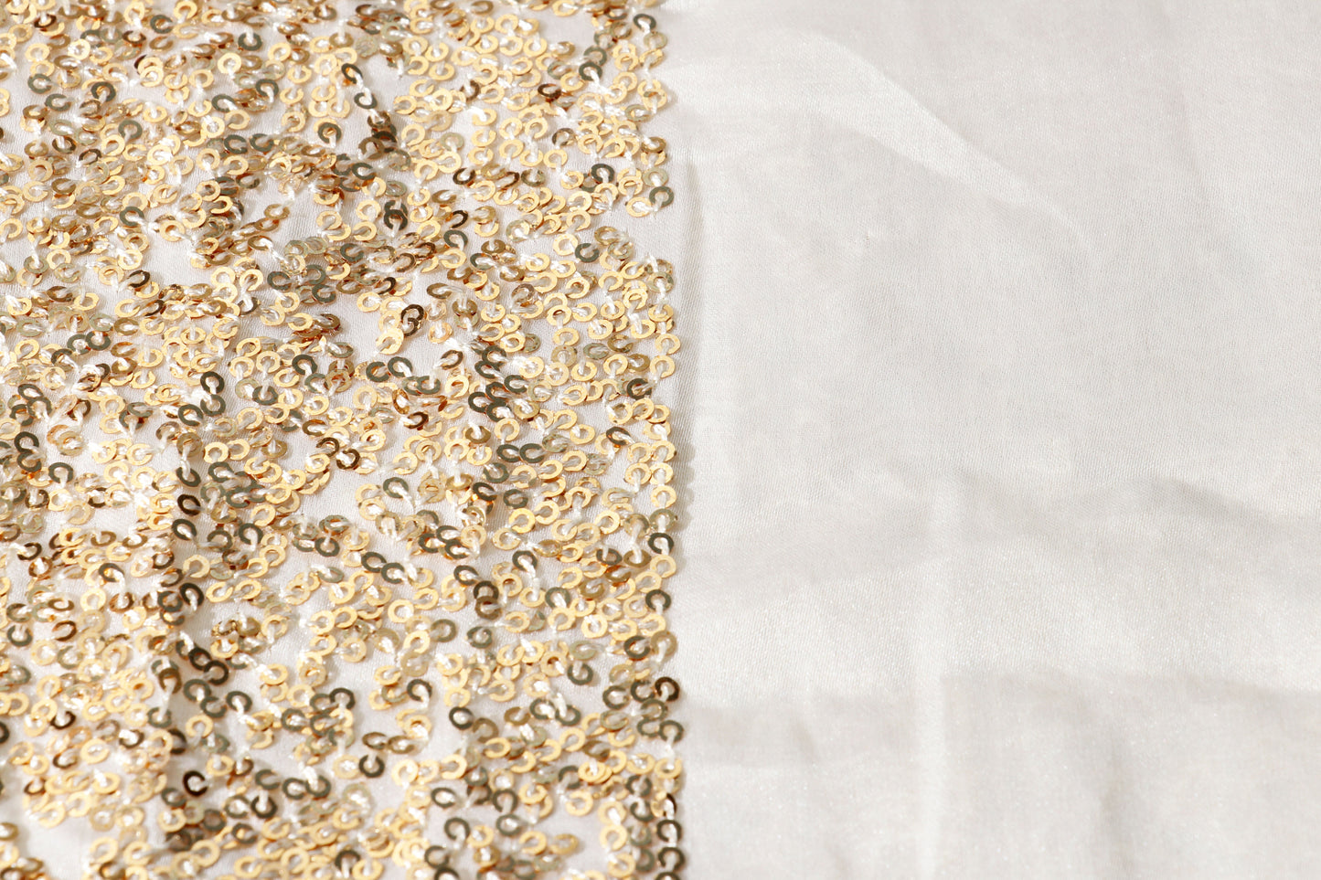 Suvarna Dhara – Ivory Silk Saree with Gold Sequin Border - 603