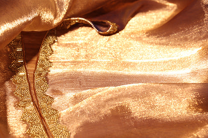 Golden Aura – Metallic Shimmer Saree (New 326-R-320)