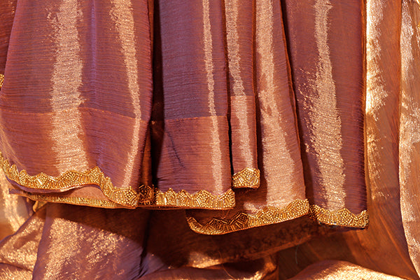 Golden Aura – Metallic Shimmer Saree (New 326-R-320)