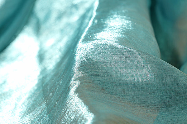 Azure Gleam – Shimmer Chiffon Saree (New 327-R-321)