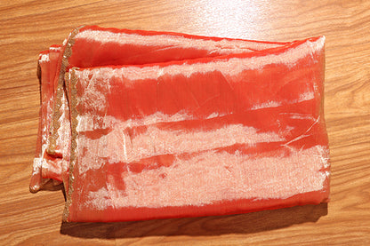 Amber Blaze – Shimmer Chiffon Saree (New 328-R-322)