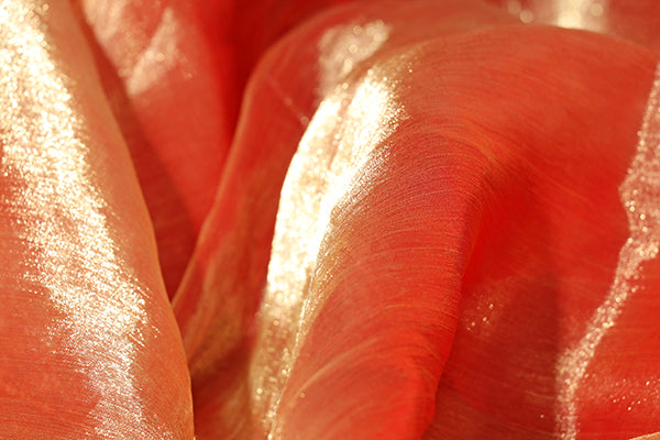 Amber Blaze – Shimmer Chiffon Saree (New 328-R-322)