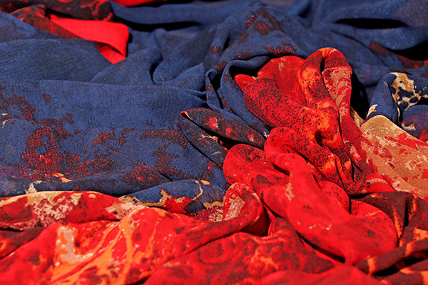 Midnight Ember – Digital Print Georgette Saree (New 329-R-323)