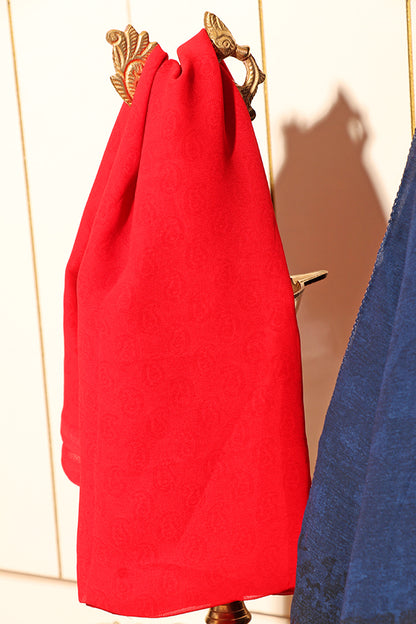 Midnight Ember – Digital Print Georgette Saree (New 329-R-323)