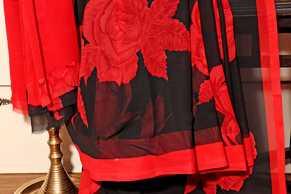 Midnight Bloom – Elegance Saree (New 339-R-333)