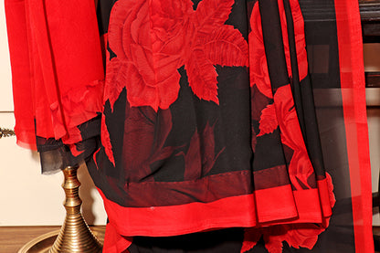 Midnight Bloom – Elegance Saree (New 339-R-333)