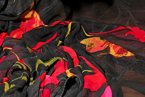 Twilight Tulips – Georgette Dream Saree (New 340-R-334)