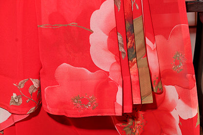 Coral Bloom – Georgette Elegance Saree (New 341-R-335)