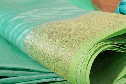 Aqua Radiance – Shaded Tissue Organza Saree 020