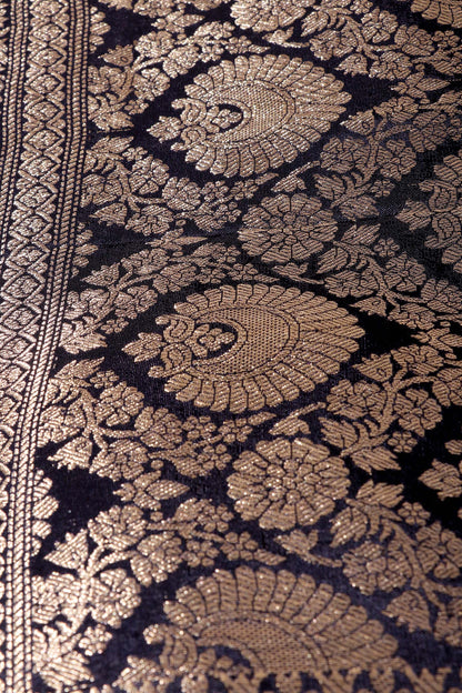 Royal Legacy – Mughal Darbar Tussar Silk Saree 029
