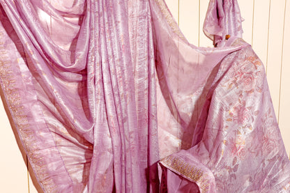 Lilac Radiance – Metallic Silk Elegance 501