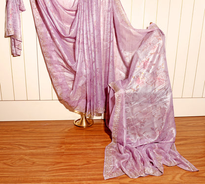 Lilac Radiance – Metallic Silk Elegance 501