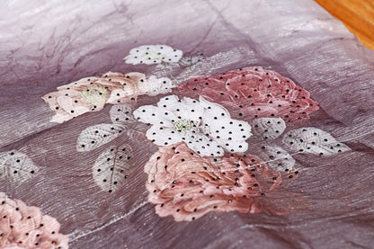Twilight Bloom – Ombre Organza Saree 504