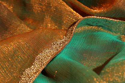 Emerald Radiance Saree 507
