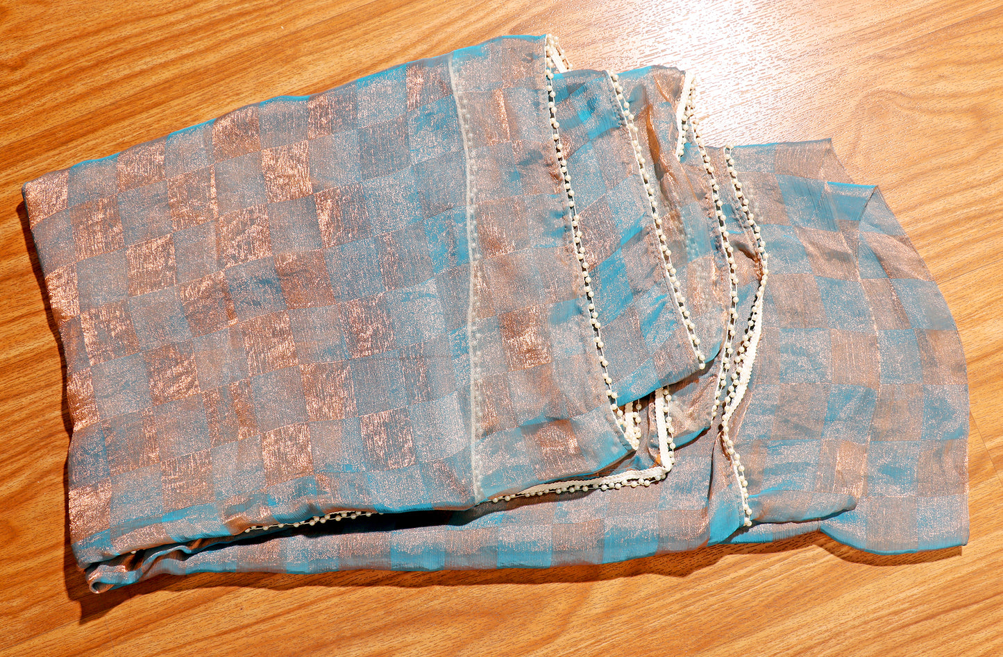 Aqua Gleam Saree 508
