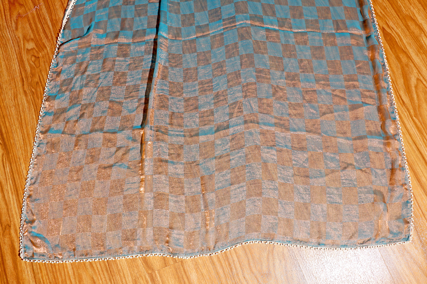 Aqua Gleam Saree 508