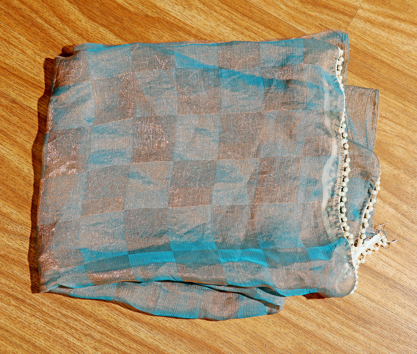 Aqua Gleam Saree 508