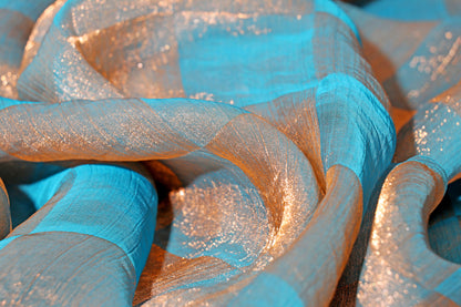 Aqua Gleam Saree 508