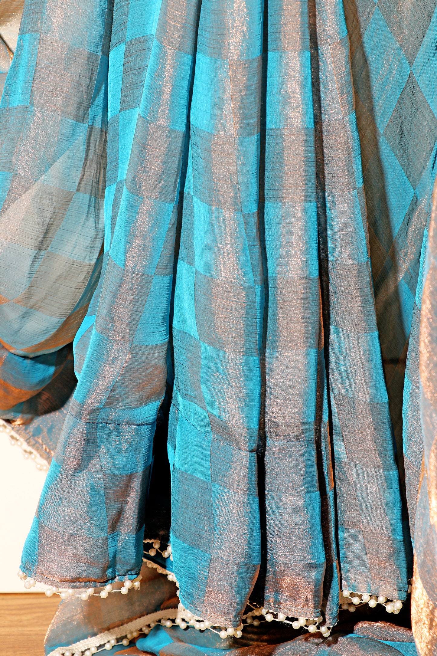 Aqua Gleam Saree 508