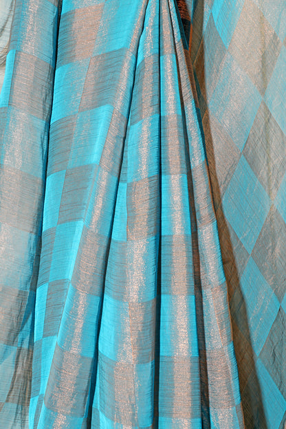 Aqua Gleam Saree 508