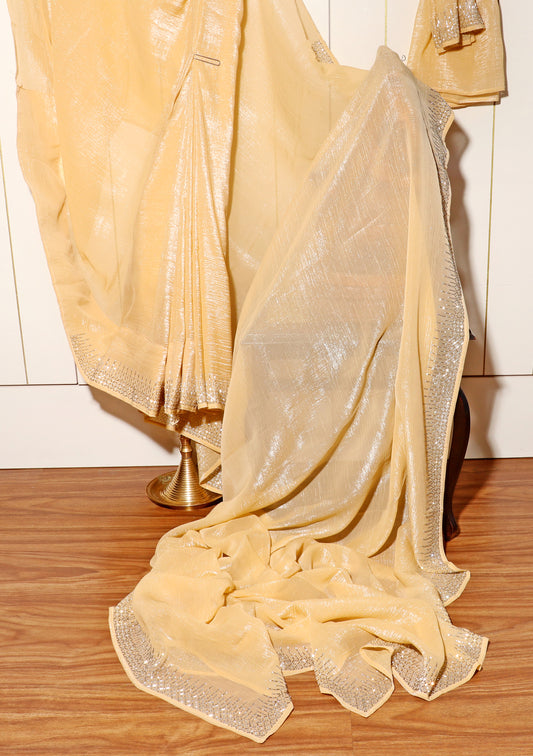 Champagne Radiance Saree 511