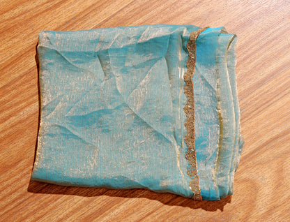 Turquoise Radiance Saree 513