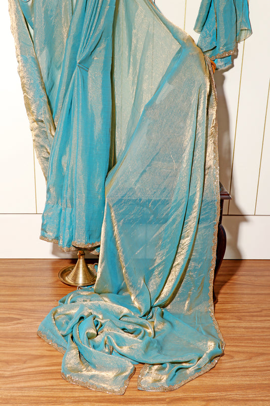 Turquoise Radiance Saree 513