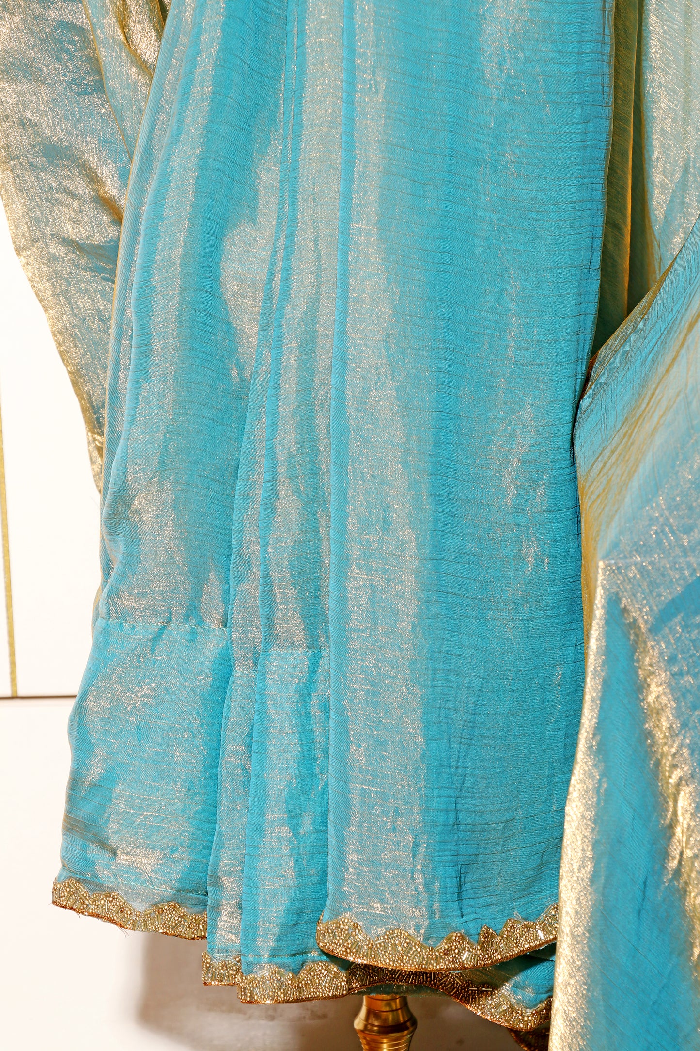 Turquoise Radiance Saree 513