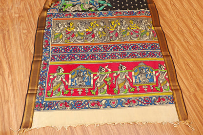 Mithila Muse Pen Kalamkari Saree 516
