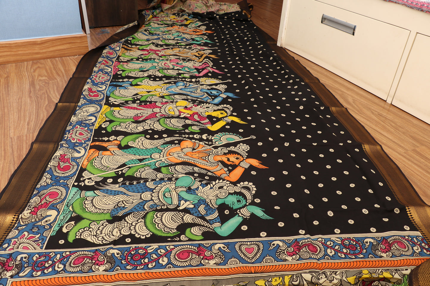 Mithila Muse Pen Kalamkari Saree 516