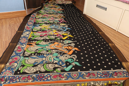 Mithila Muse Pen Kalamkari Saree 516