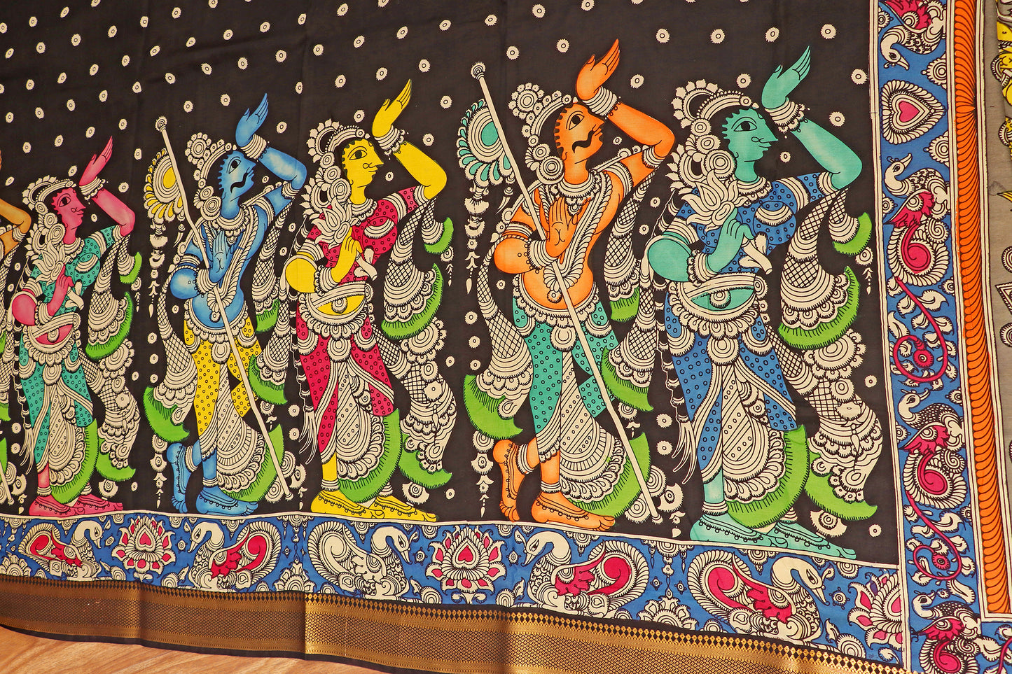 Mithila Muse Pen Kalamkari Saree 516