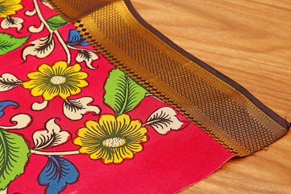 Mithila Muse Pen Kalamkari Saree 516