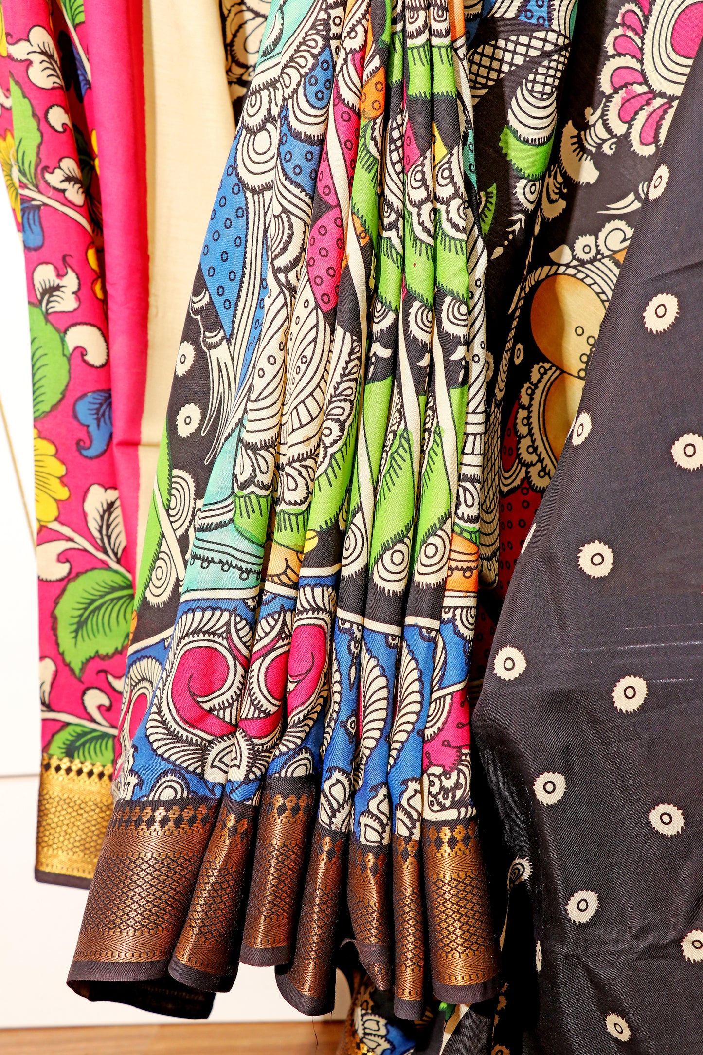 Mithila Muse Pen Kalamkari Saree 516