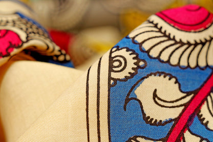 Mithila Muse Pen Kalamkari Saree 516