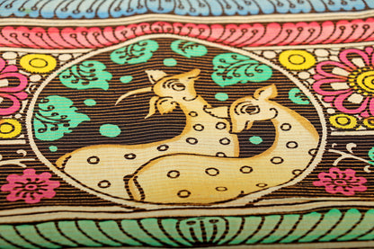 Vrindavan Vriksha  Pen Kalamkari Saree 518
