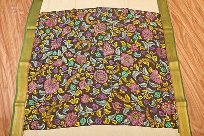 Vrindavan Vriksha  Pen Kalamkari Saree 518