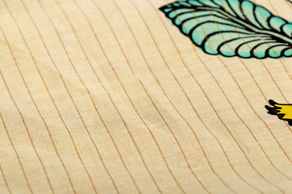 Vrindavan Vriksha  Pen Kalamkari Saree 518
