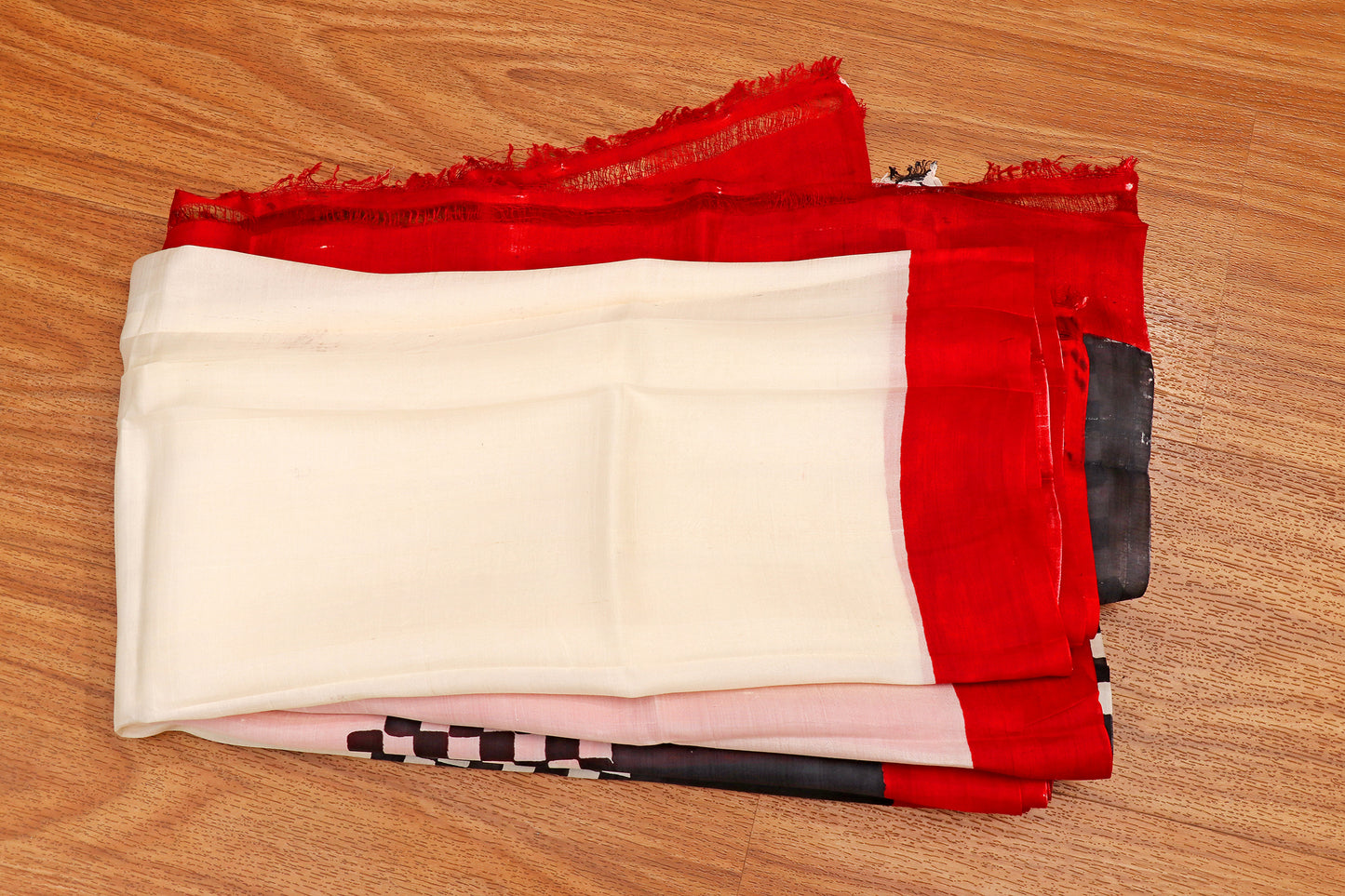 Checkmate Rouge  Pure Silk Saree 521