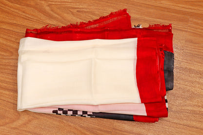 Checkmate Rouge  Pure Silk Saree 521