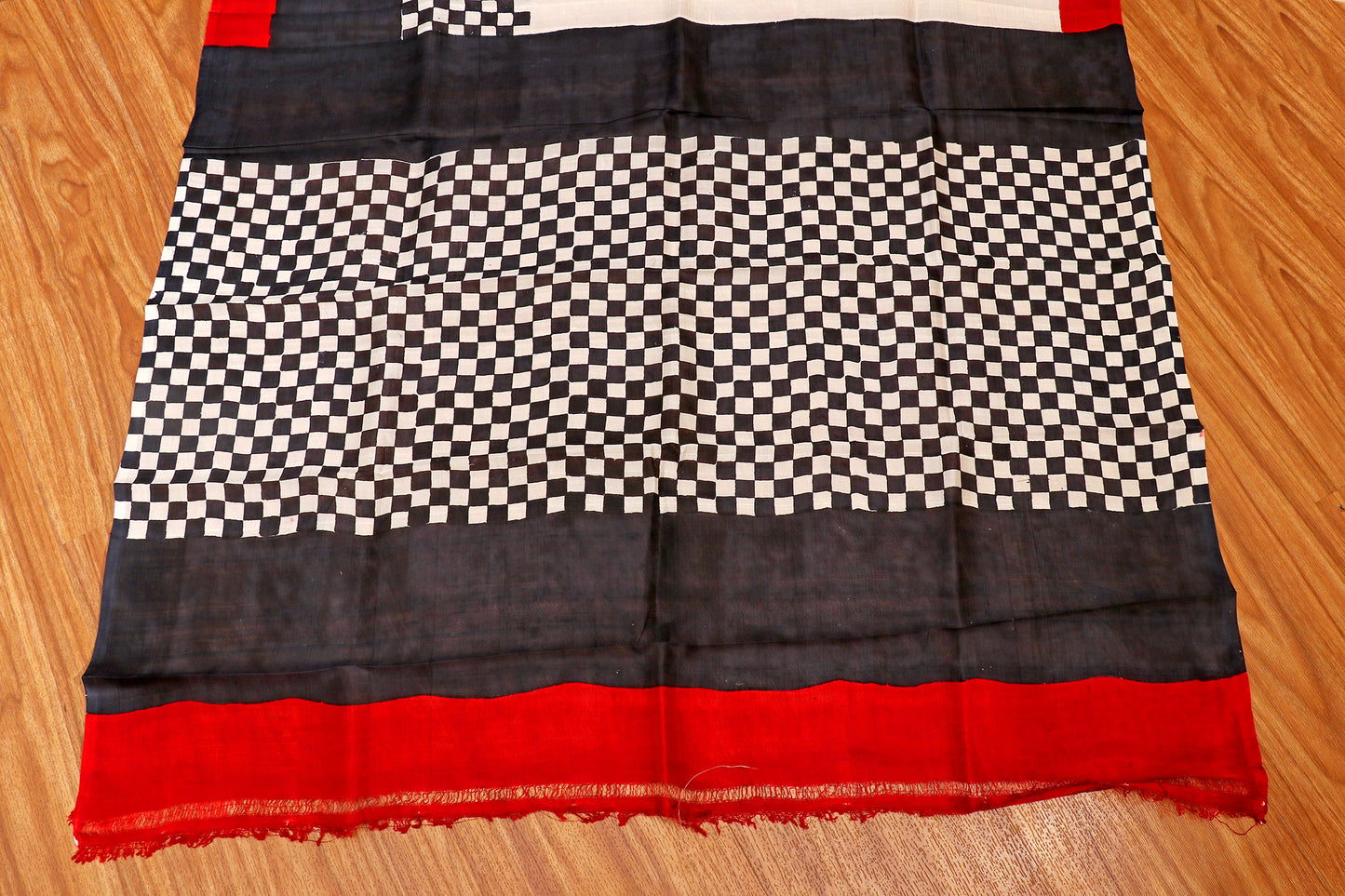 Checkmate Rouge  Pure Silk Saree 521