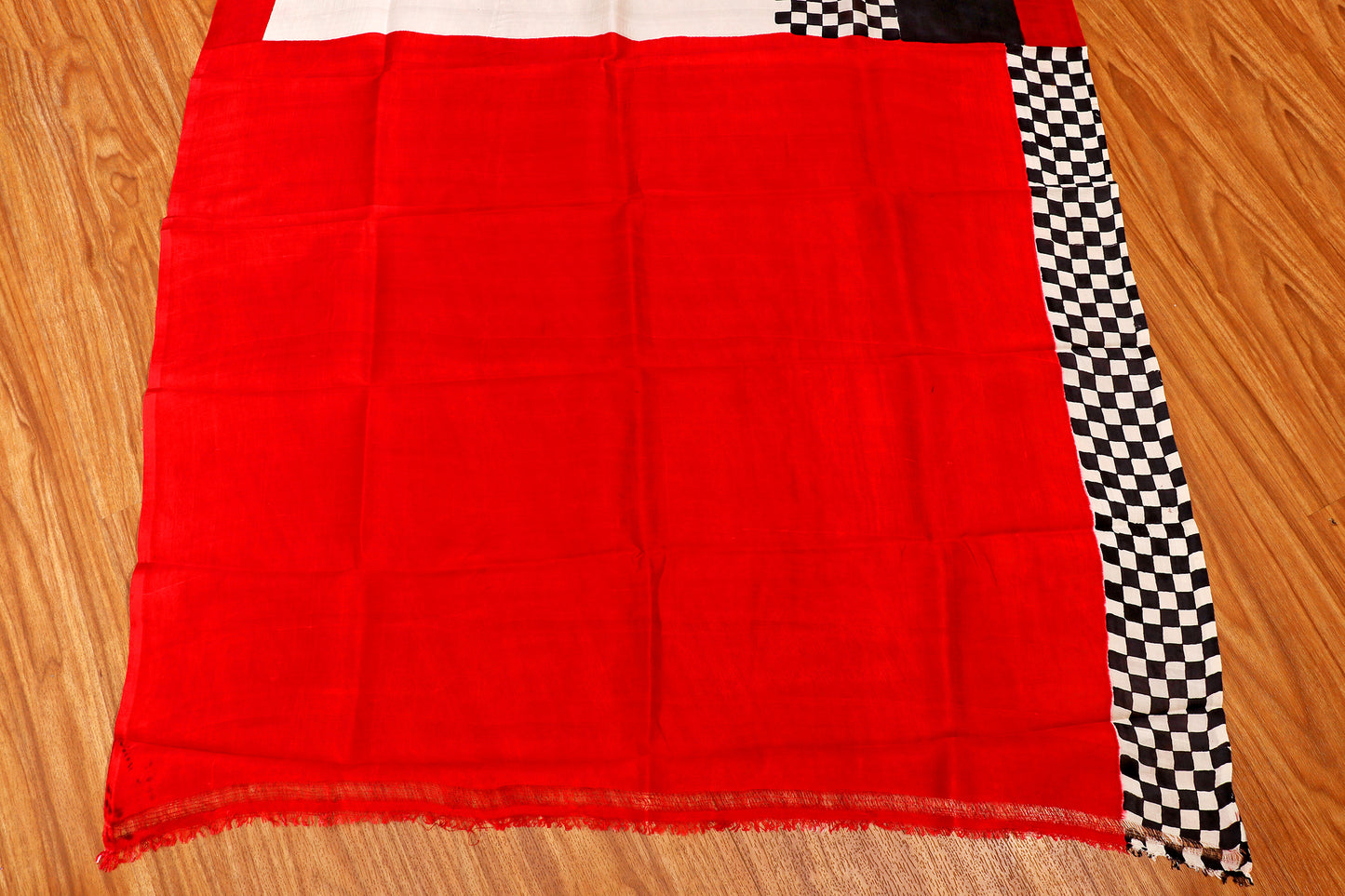 Checkmate Rouge  Pure Silk Saree 521