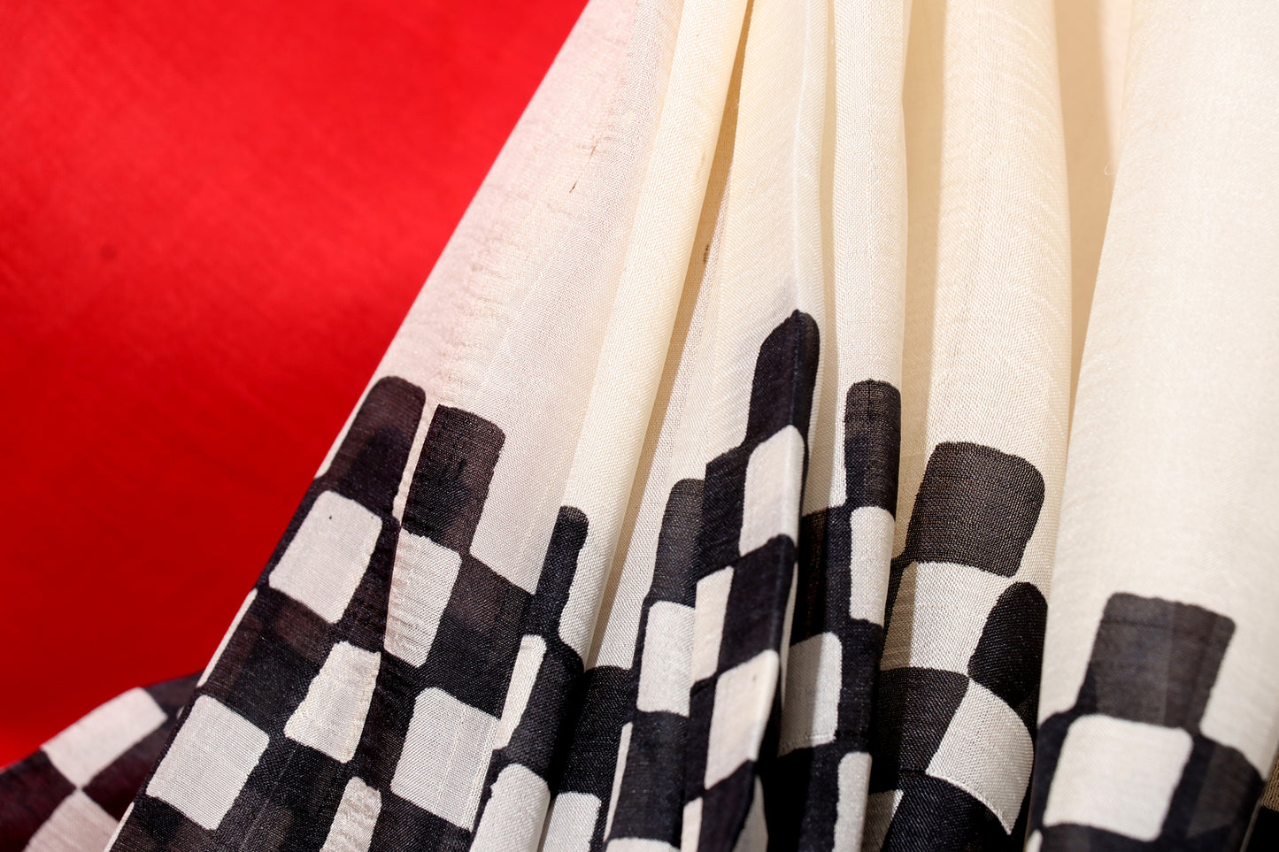 Checkmate Rouge  Pure Silk Saree 521