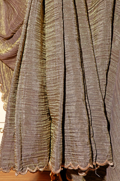 Olive Glint Saree 525