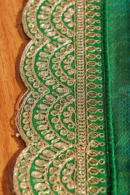Emerald Cascade Saree 533