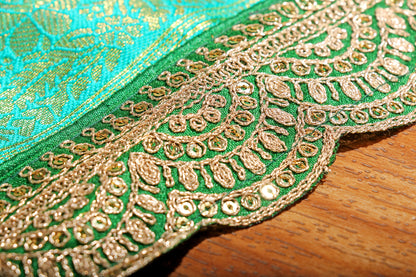 Emerald Cascade Saree 533