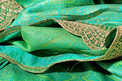 Emerald Cascade Saree 533