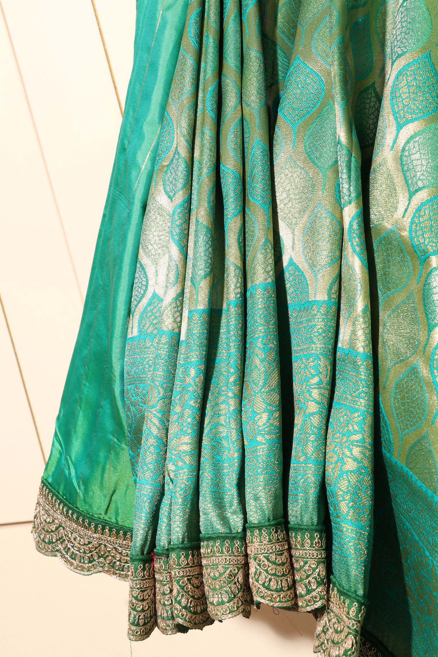 Emerald Cascade Saree 533