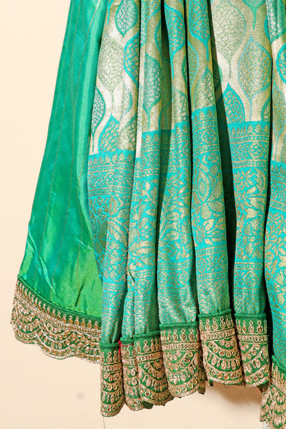 Emerald Cascade Saree 533